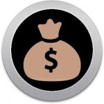 icono de una bolsa de dinero que representa que con el control de llaves ahorras dinero